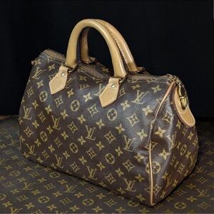 1970s LOUIS VUITTON Speedy 30 The French Company - Vintage LV Bag